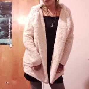 Brandy Melville Sandra Faux Fur Coat S/M